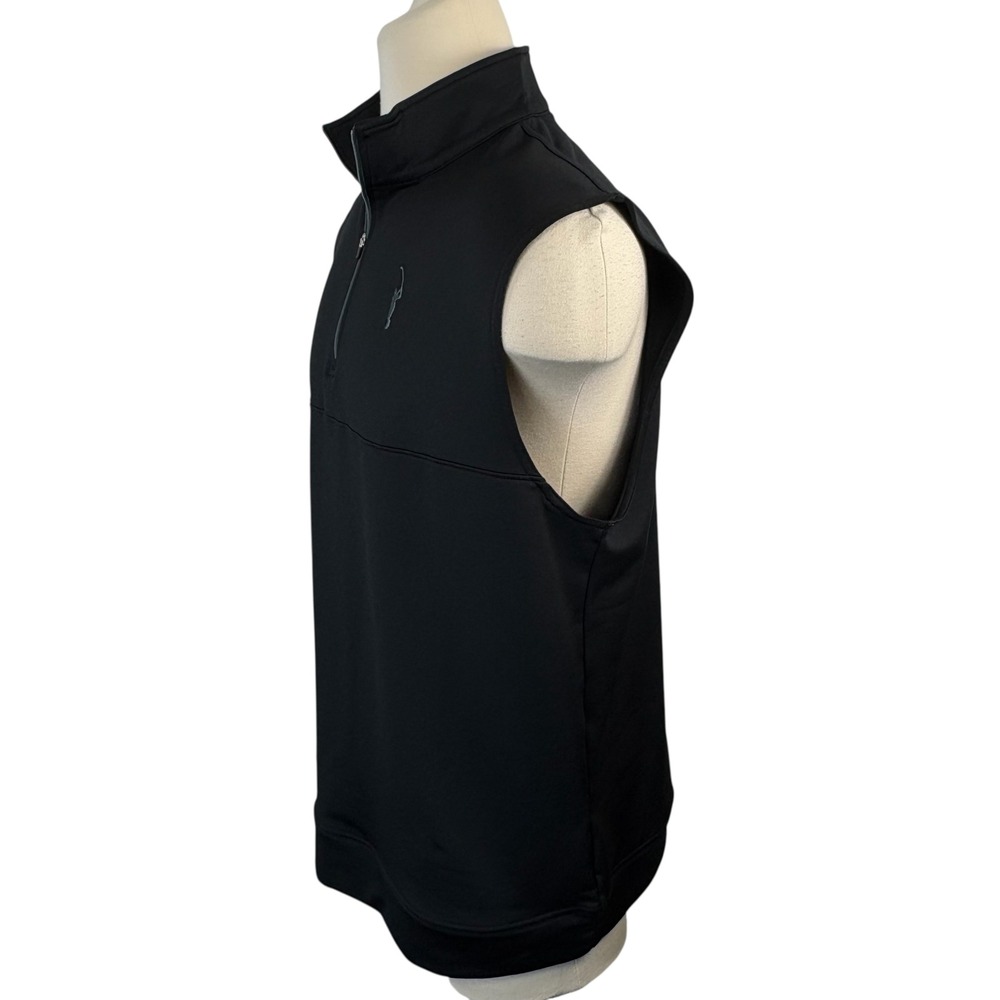 Dunning‎ Golf Vest Mens XL Black Sleeveless 1/4 Zip Pullover Athletic - Picture 5 of 7